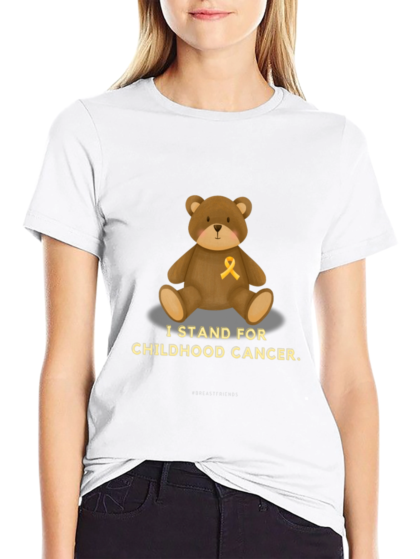 Childhood Cancer Awareness Bear T-Shirt