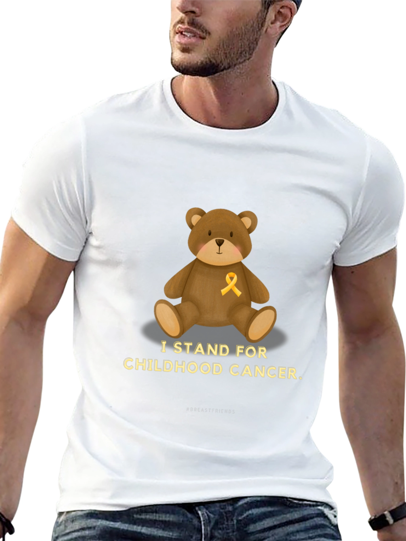 Childhood Cancer Awareness Bear T-Shirt