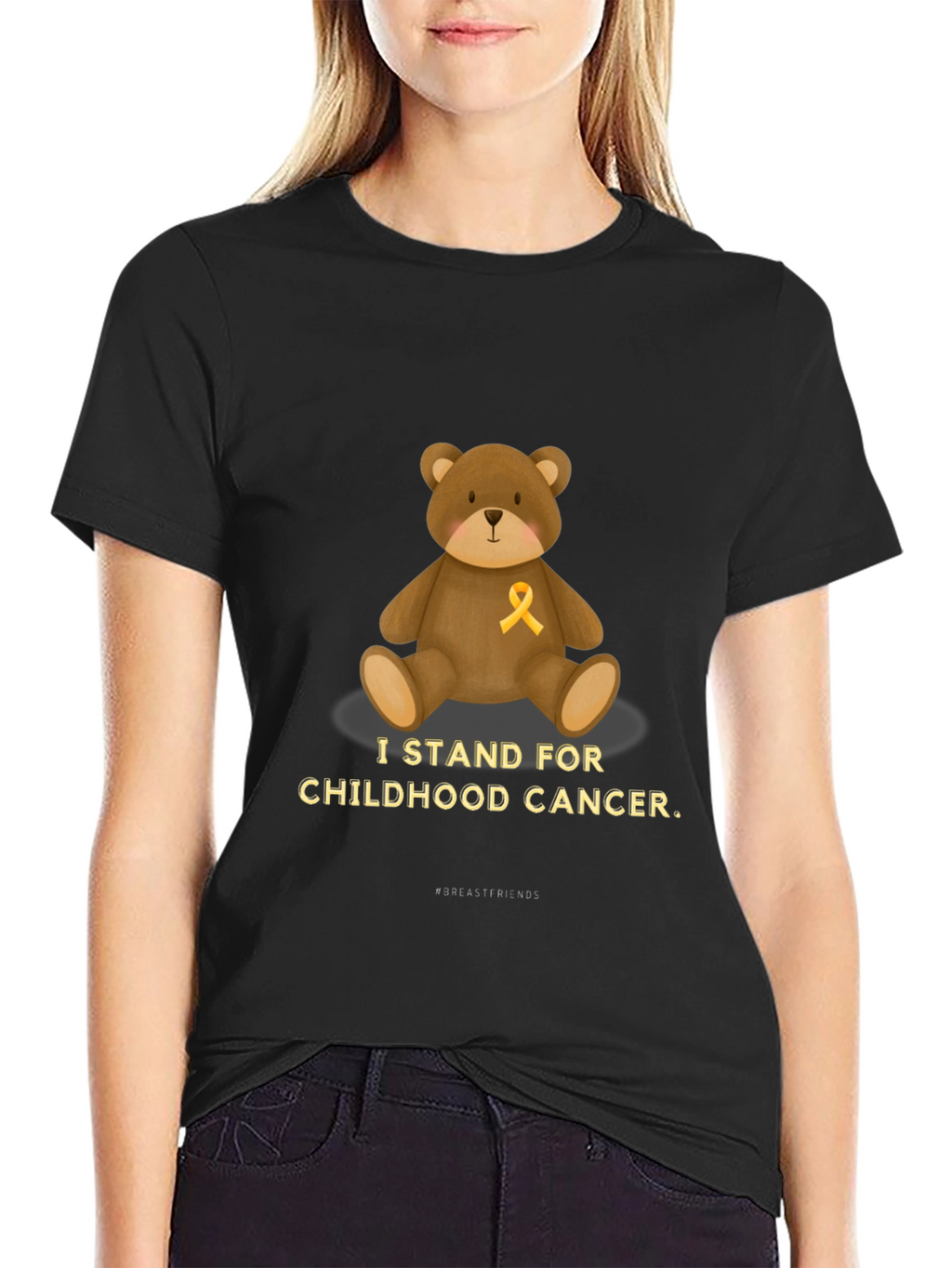 Childhood Cancer Awareness Bear T-Shirt