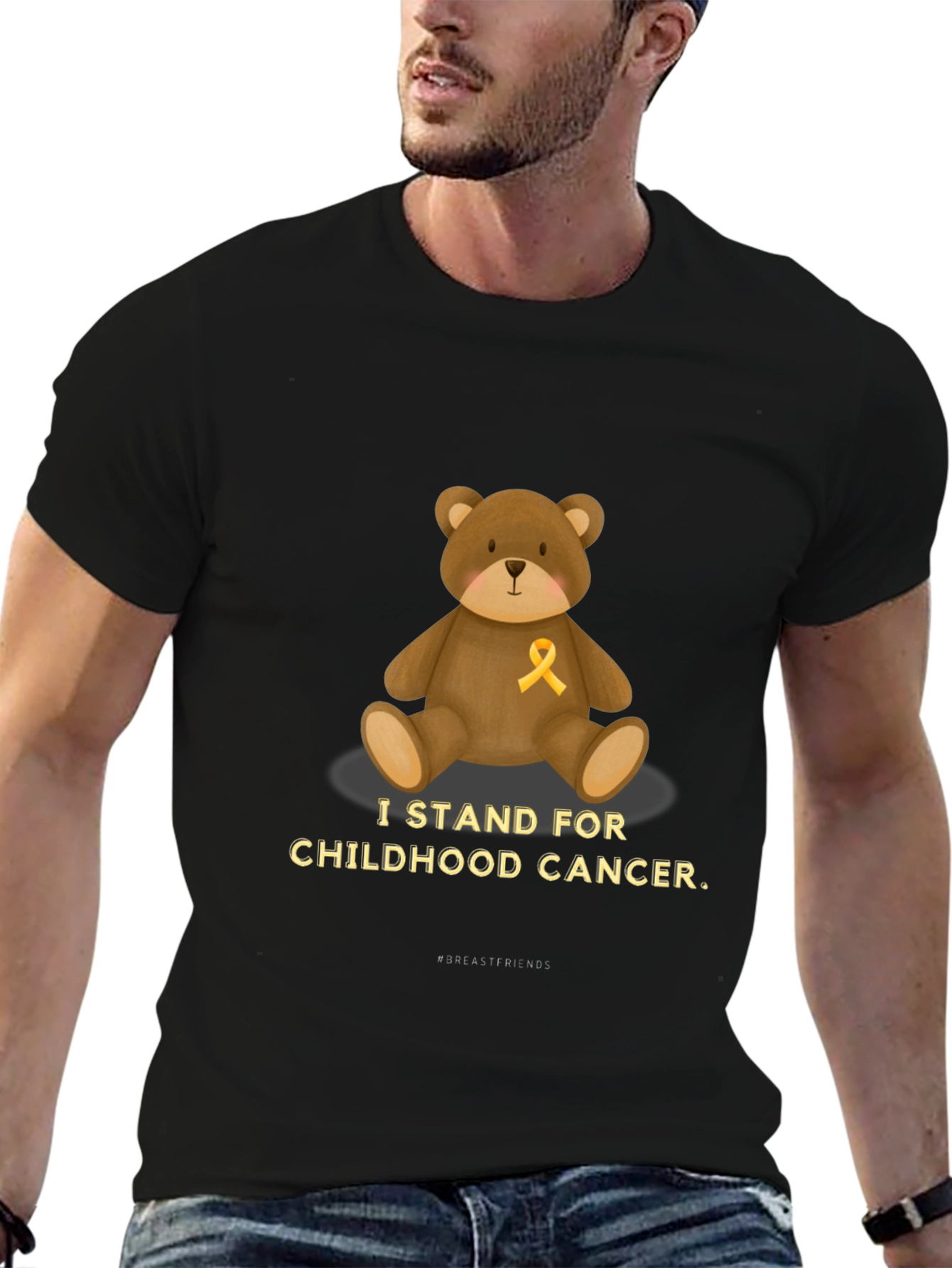 Childhood Cancer Awareness Bear T-Shirt