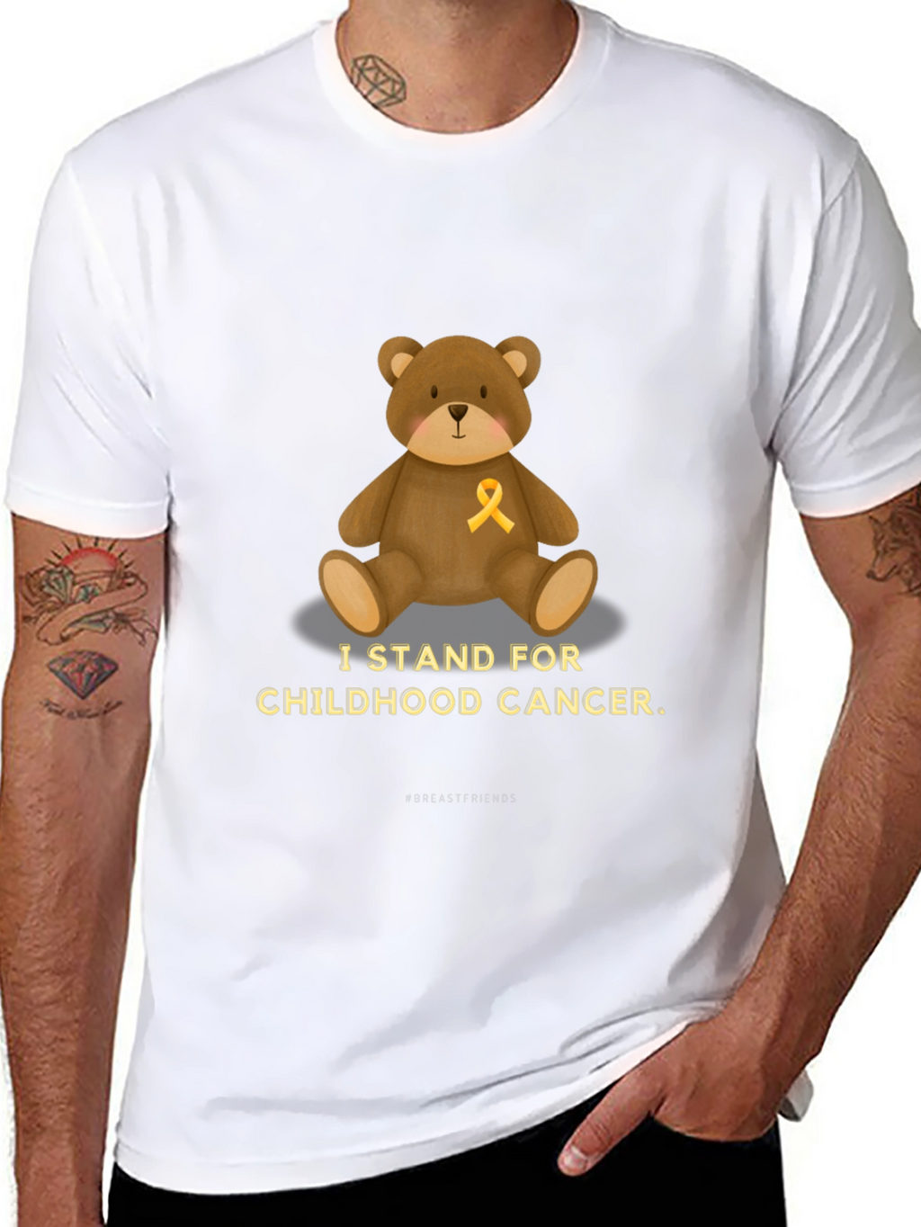 Childhood Cancer Awareness Bear T-Shirt