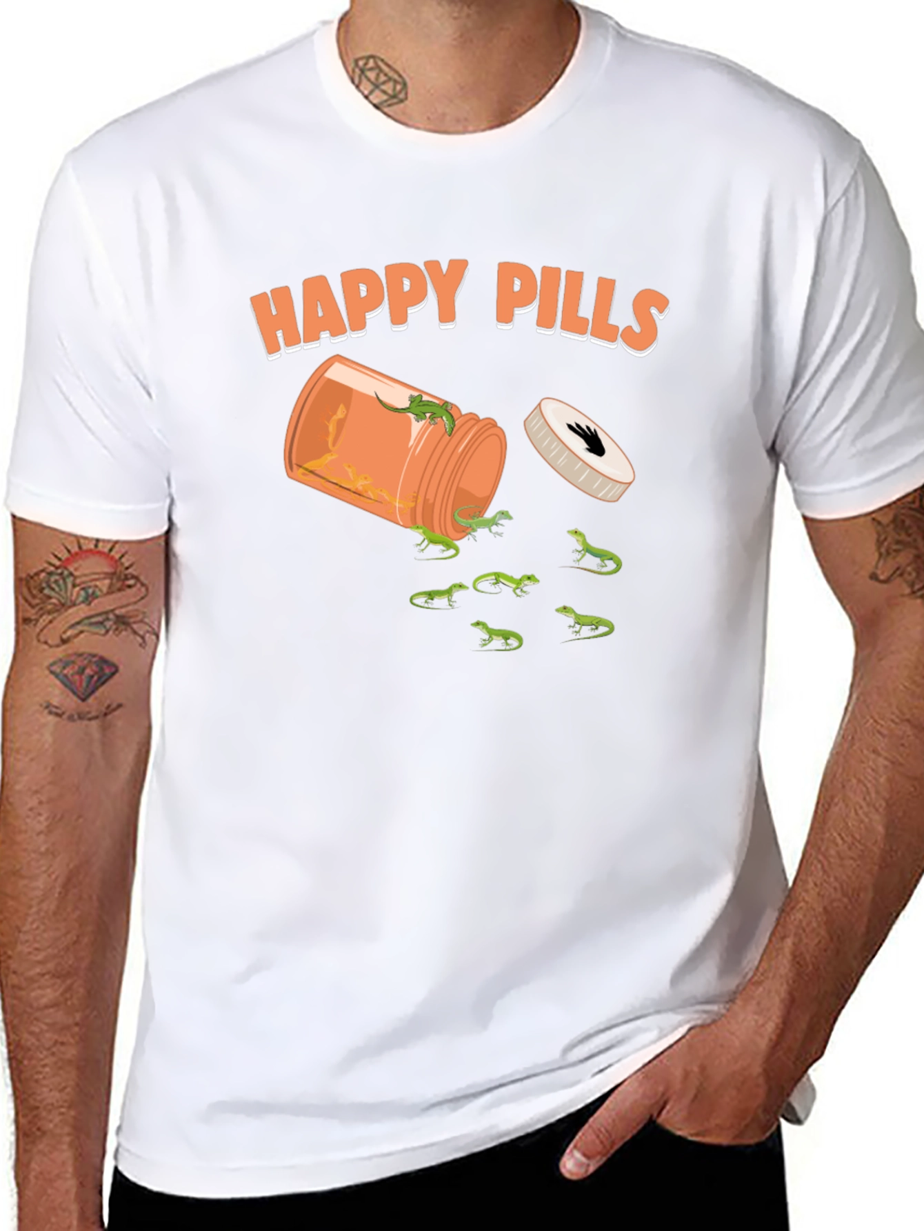 Happy Pills Lizard T-Shirt