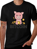 Bitcoin Piggy Bank Tee - Crypto Currency T-Shirt