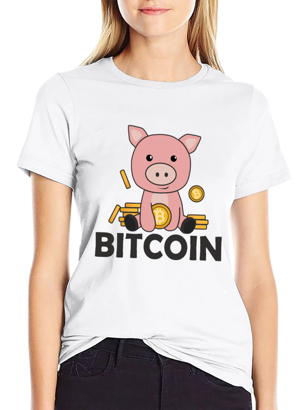 Bitcoin Piggy Bank Tee - Crypto Currency T-Shirt