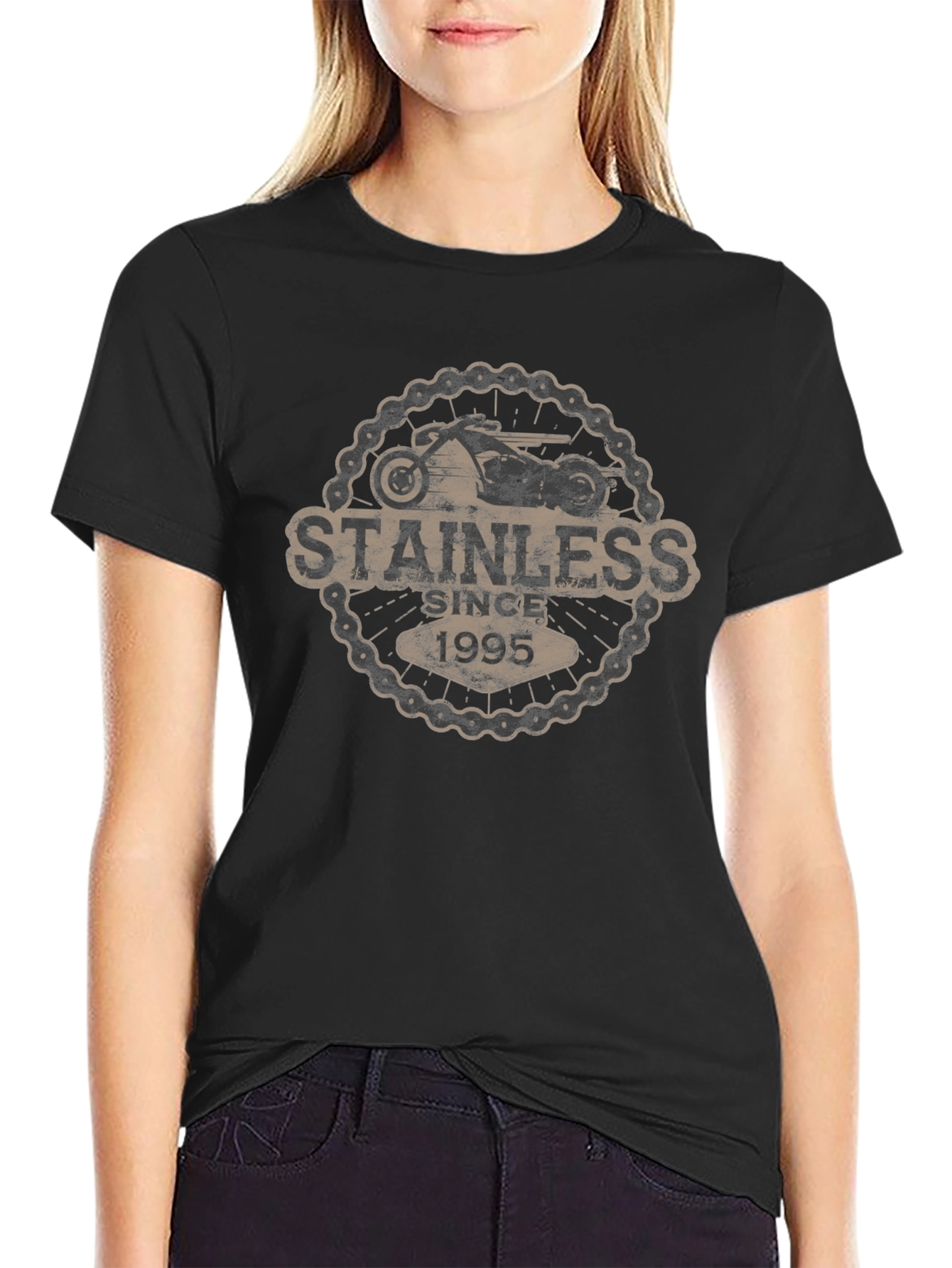 Stainless Since 1995 Motorcycle Graphic Tee