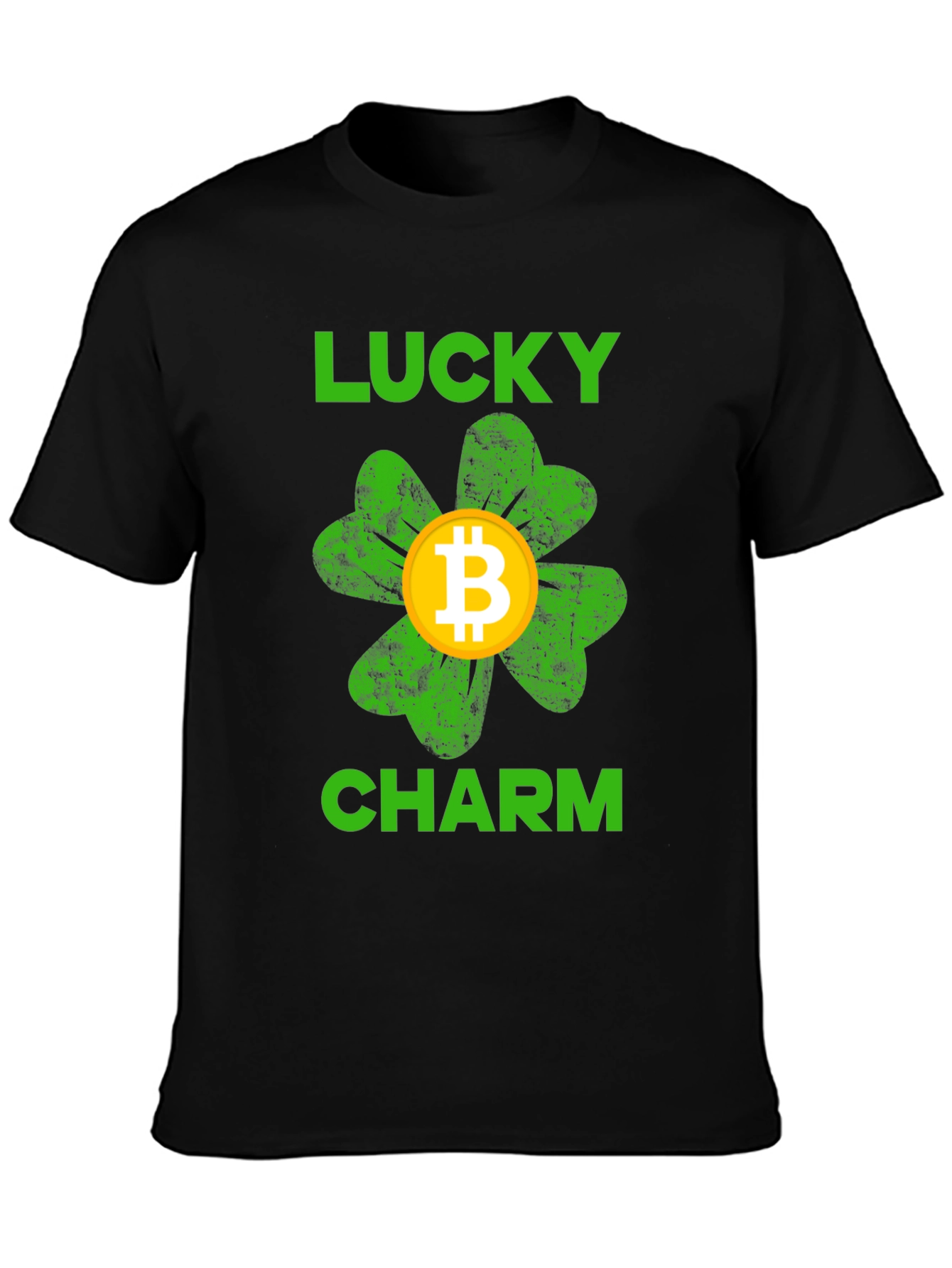 Bitcoin Lucky Charm Black T-Shirt