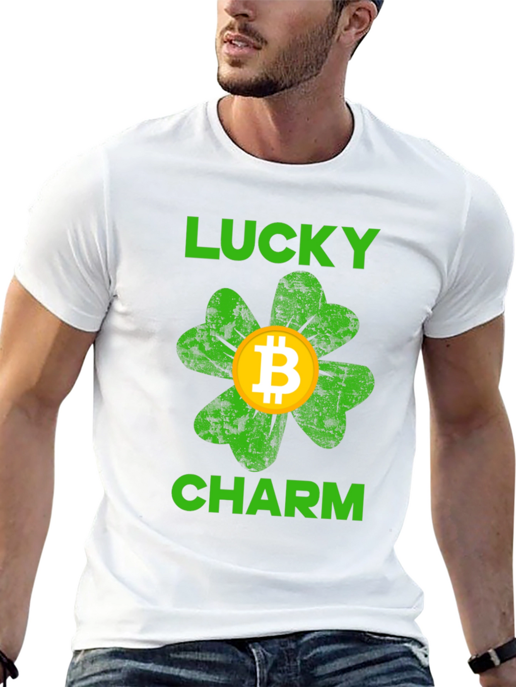 Bitcoin Lucky Charm Black T-Shirt