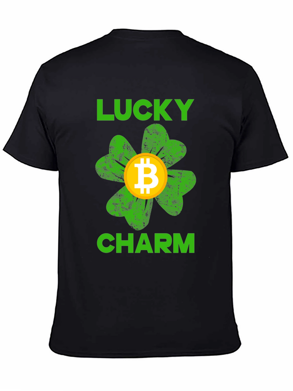 Bitcoin Lucky Charm Black T-Shirt