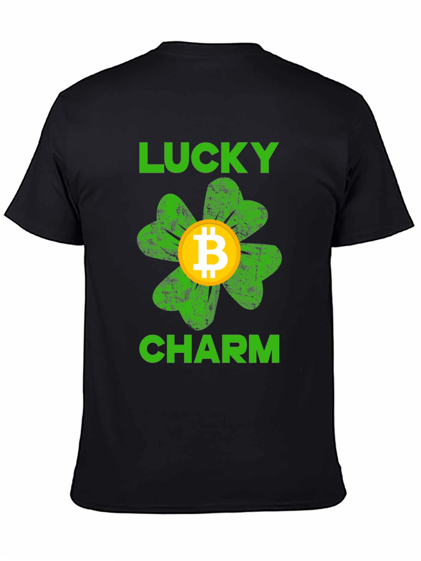 Bitcoin Lucky Charm Black T-Shirt