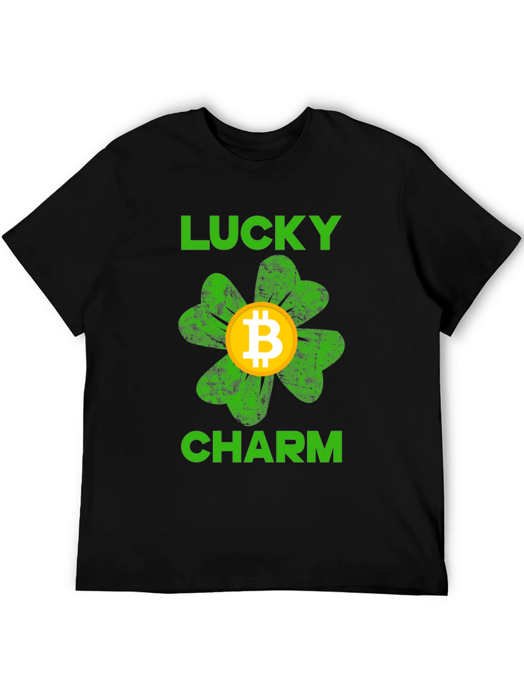 Bitcoin Lucky Charm Black T-Shirt