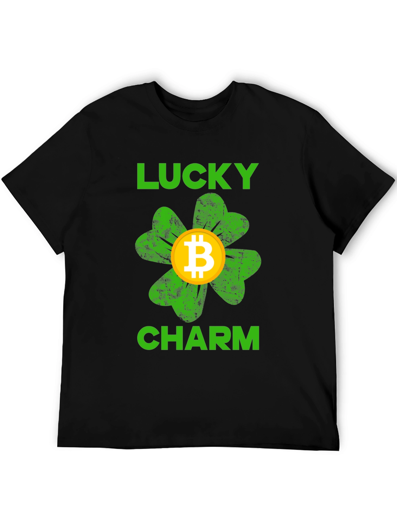 Bitcoin Lucky Charm Black T-Shirt