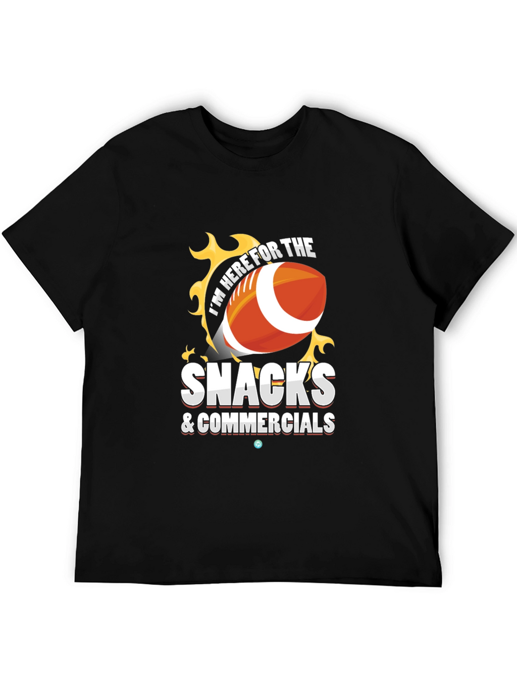 Snacks & Commercials Football T-Shirt