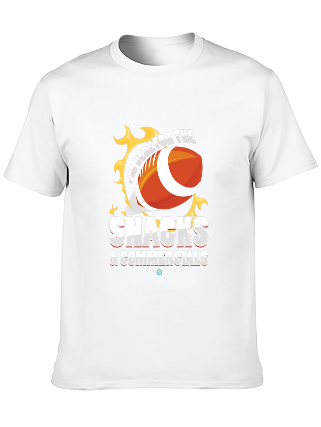 Snacks & Commercials Football T-Shirt