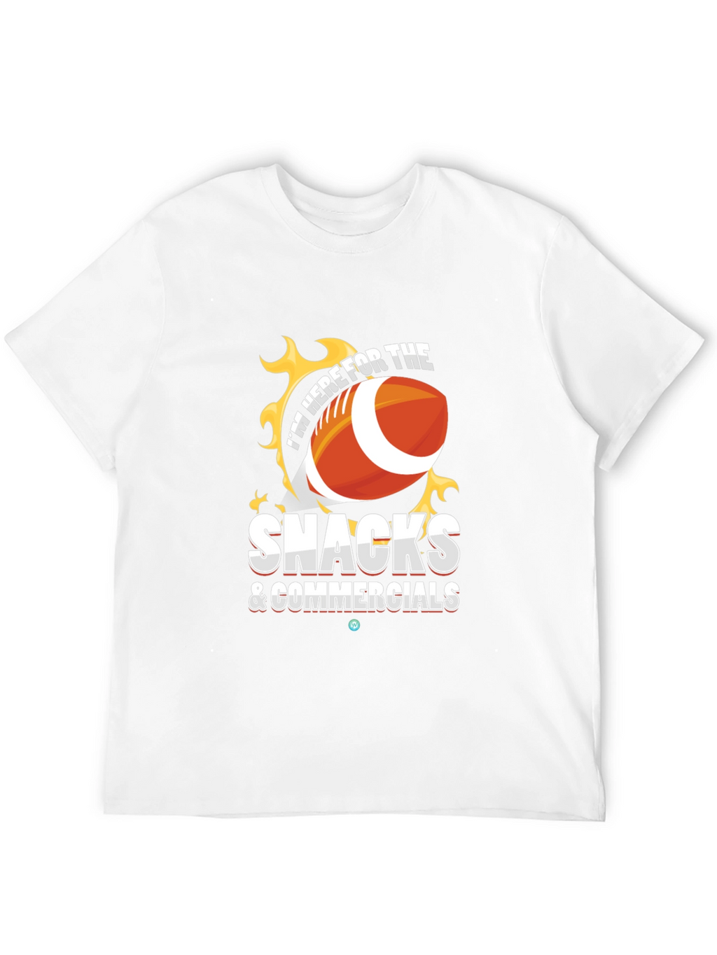 Snacks & Commercials Football T-Shirt