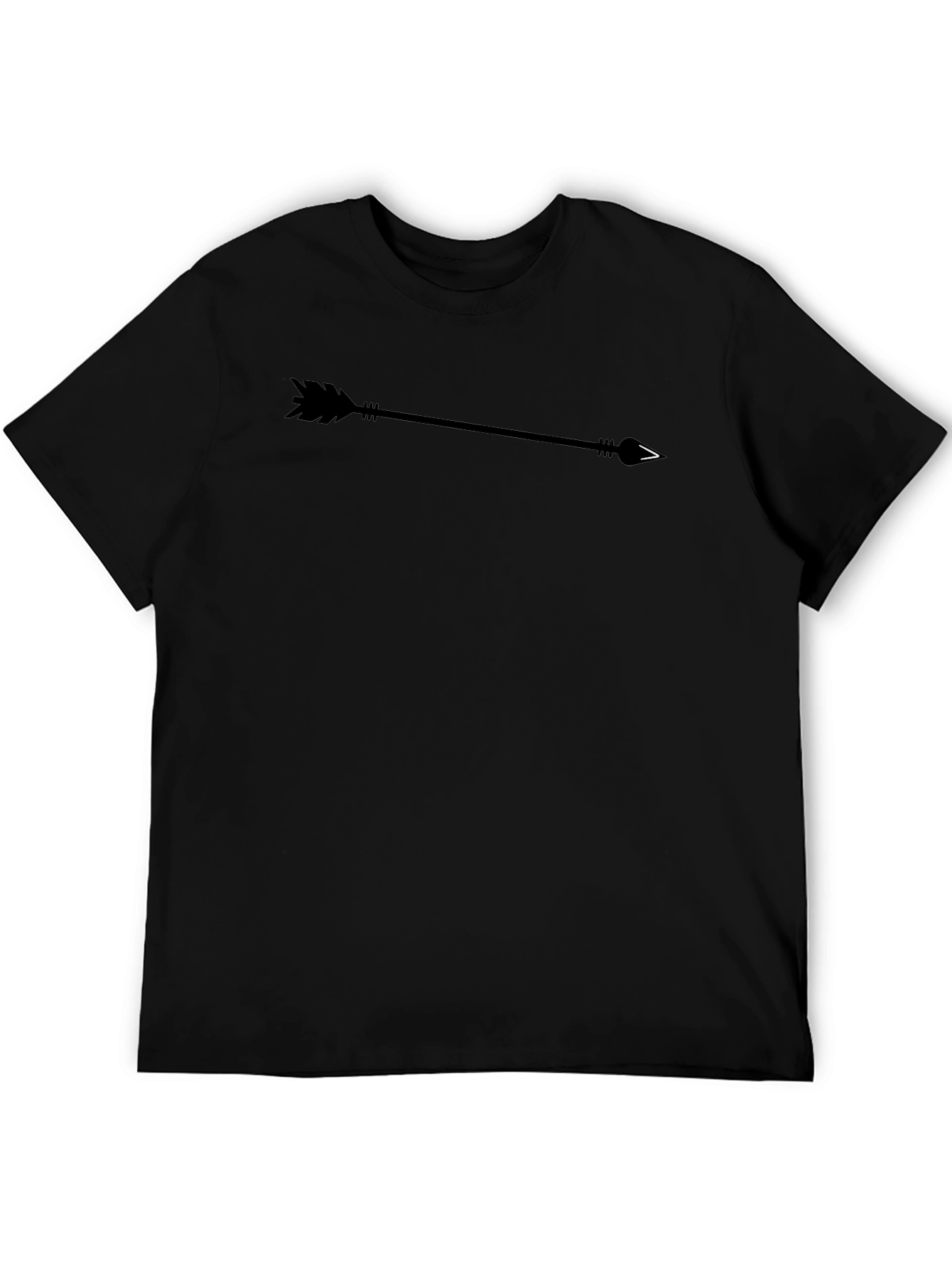 Mens Black Arrow Graphic T-Shirt - Casual Style