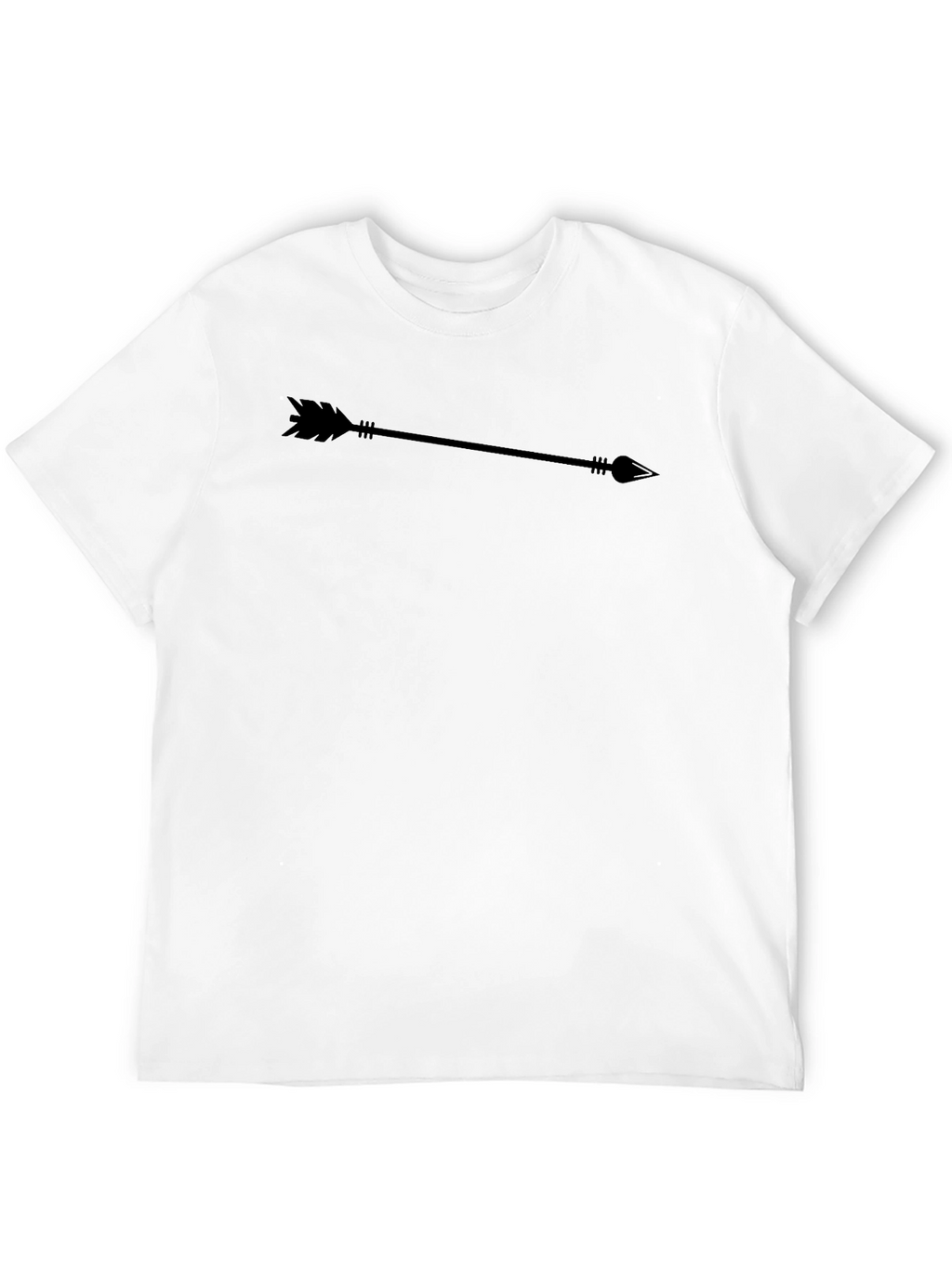 Mens Black Arrow Graphic T-Shirt - Casual Style