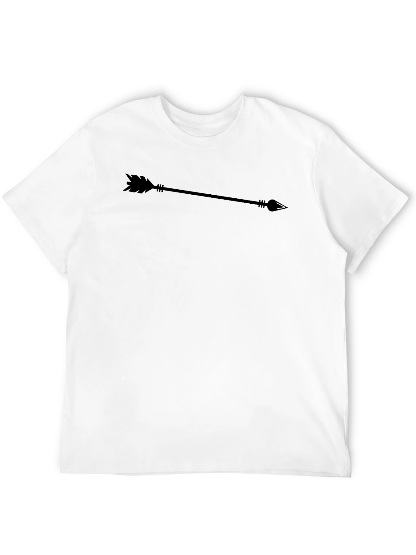 Mens Black Arrow Graphic T-Shirt - Casual Style