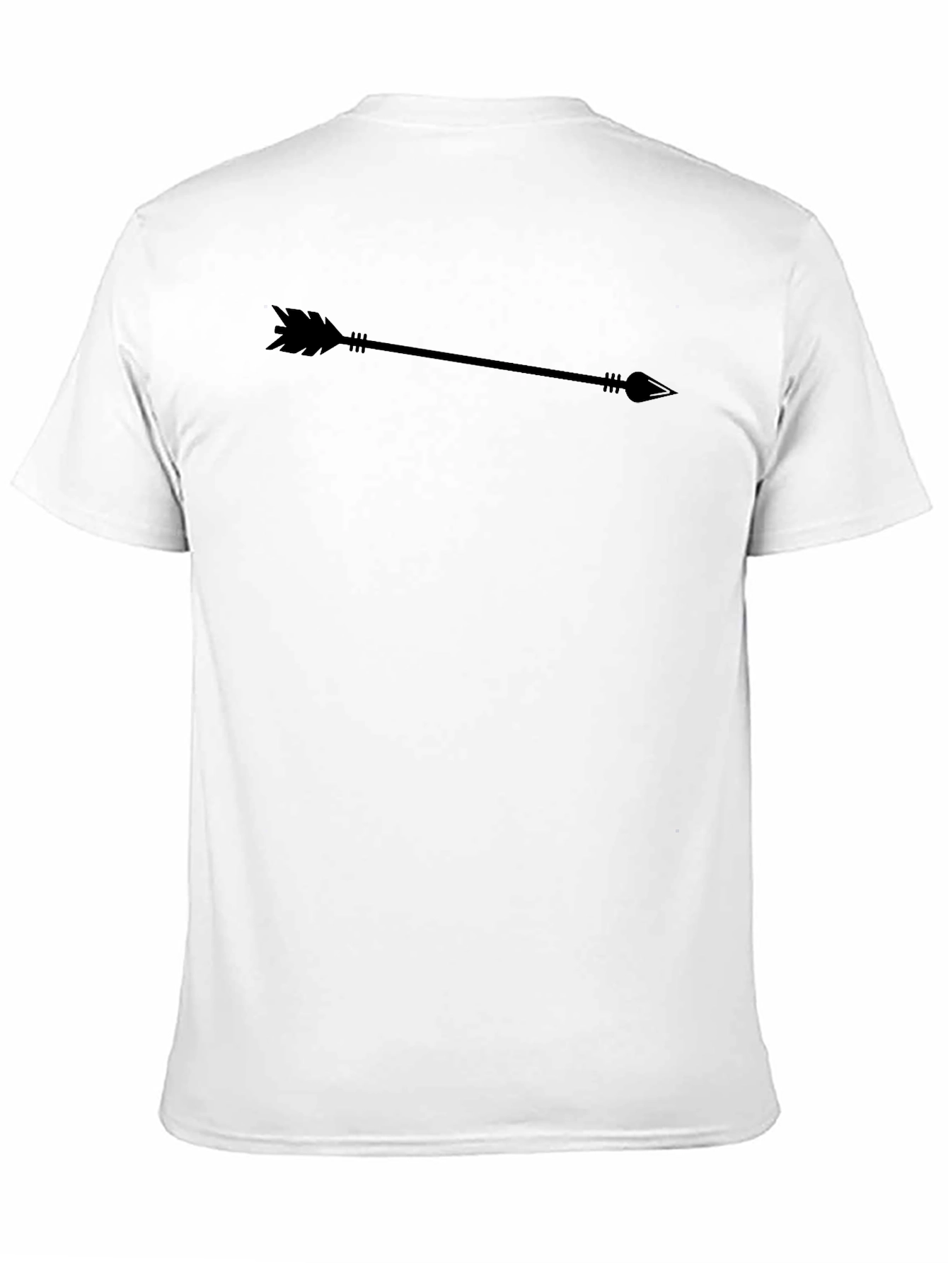 Mens Black Arrow Graphic T-Shirt - Casual Style