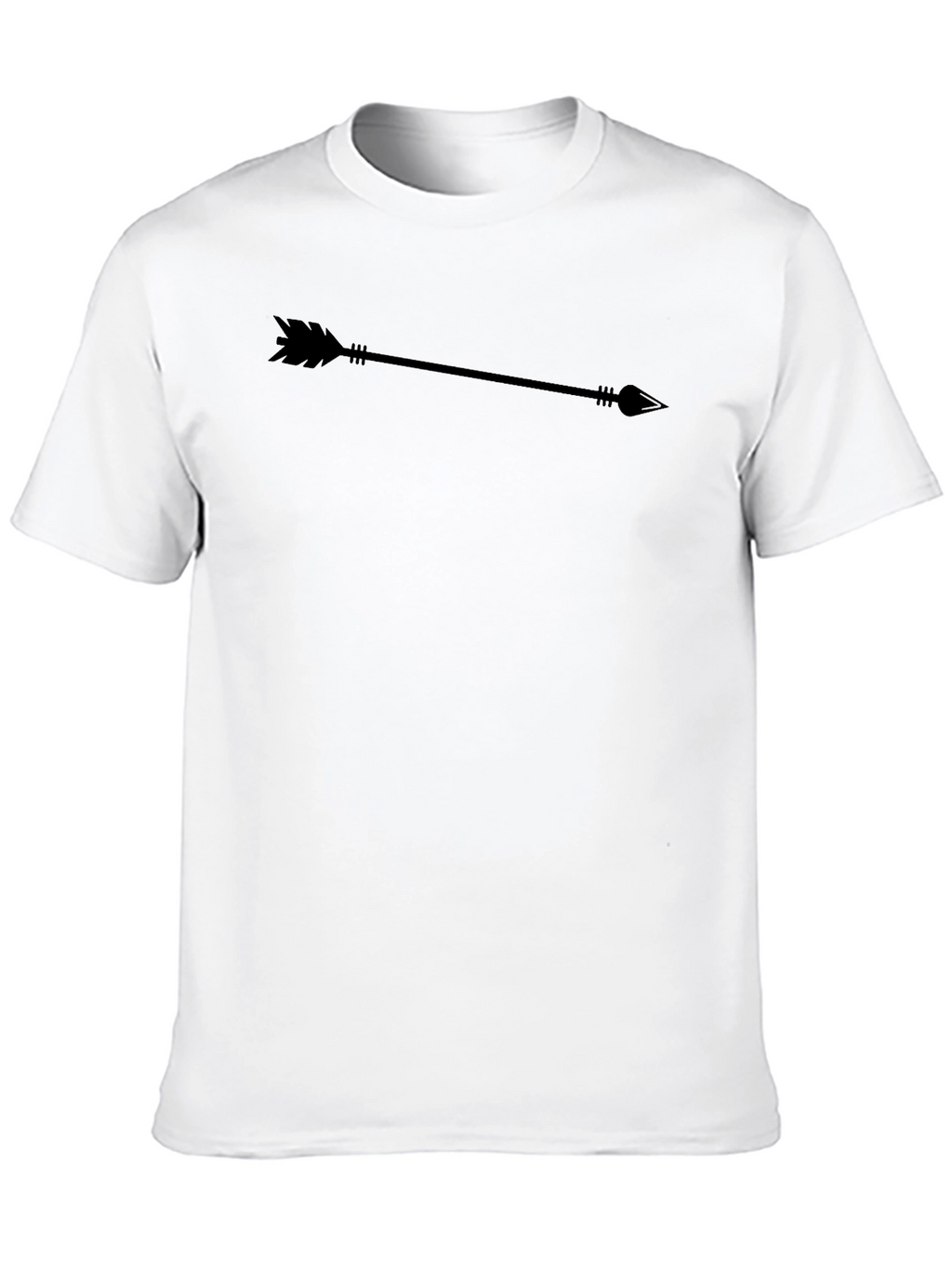 Mens Black Arrow Graphic T-Shirt - Casual Style