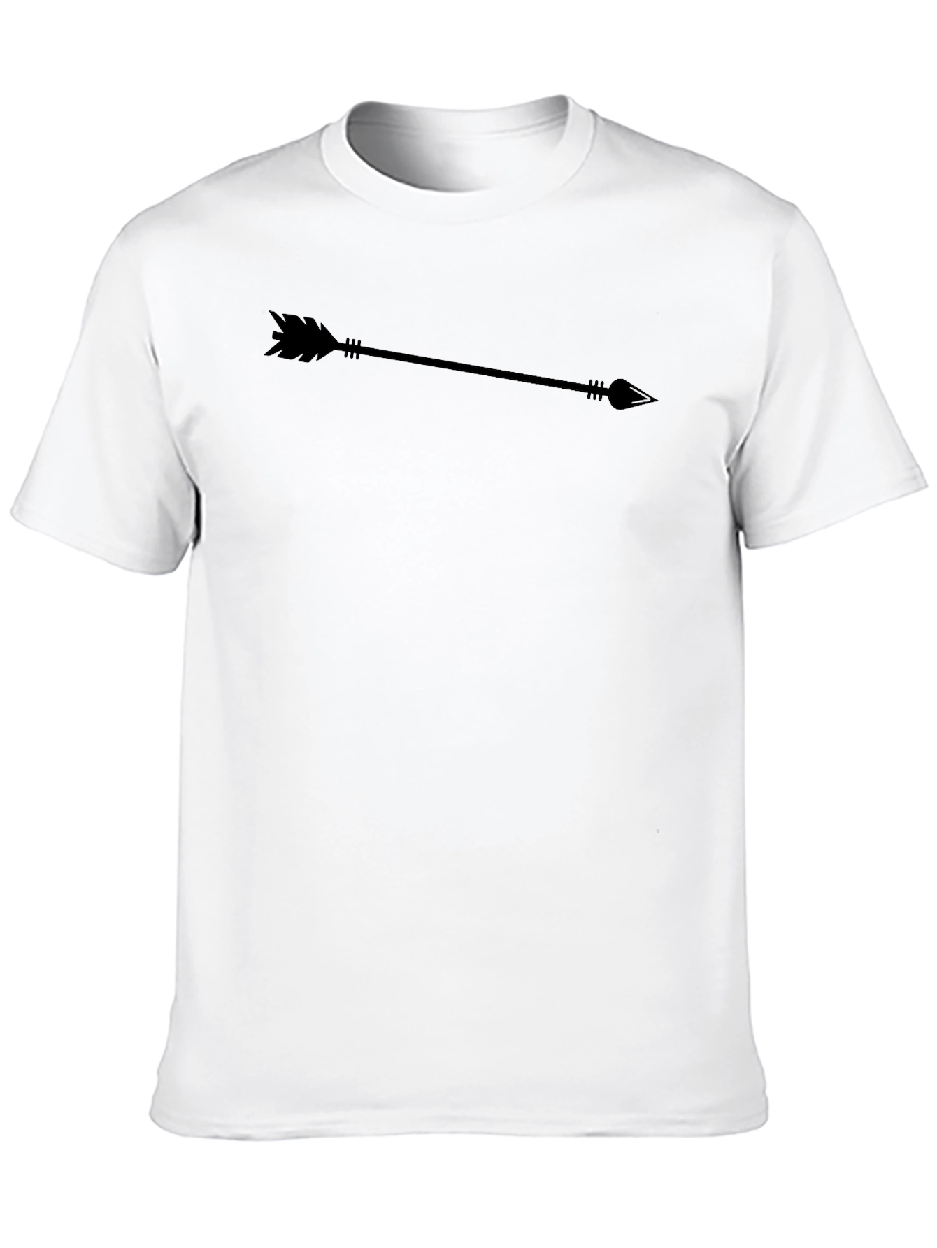 Mens Black Arrow Graphic T-Shirt - Casual Style