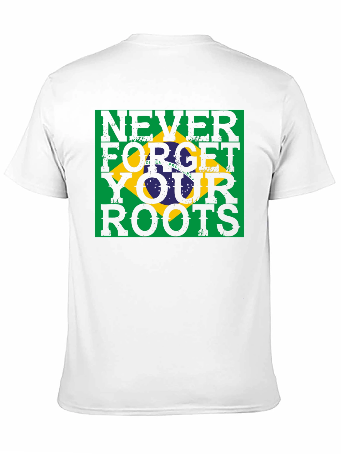 Never Forget Your Roots Brazil Flag T-Shirt