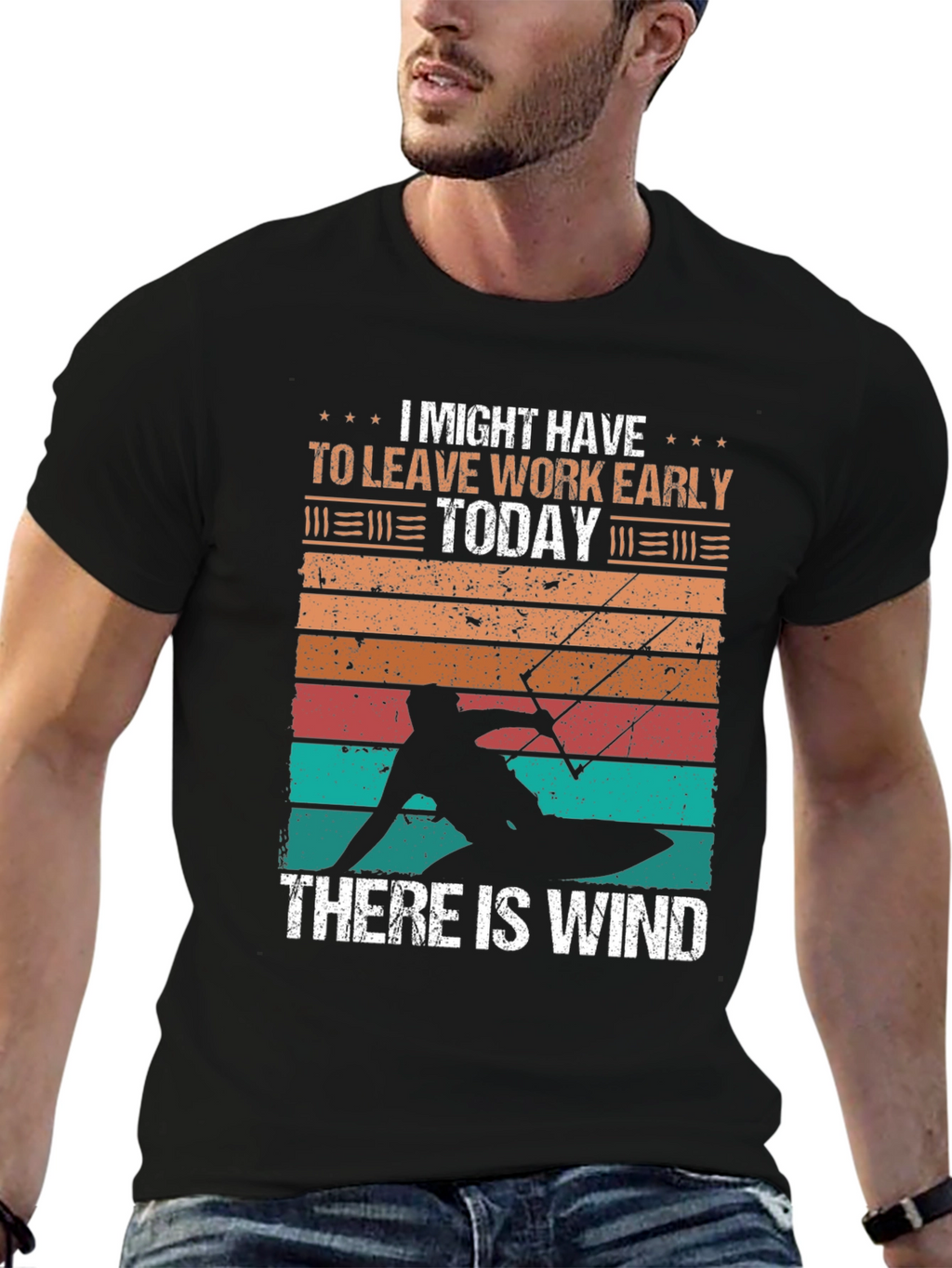 Kitesurfing T-Shirt: Leave Work Early Today