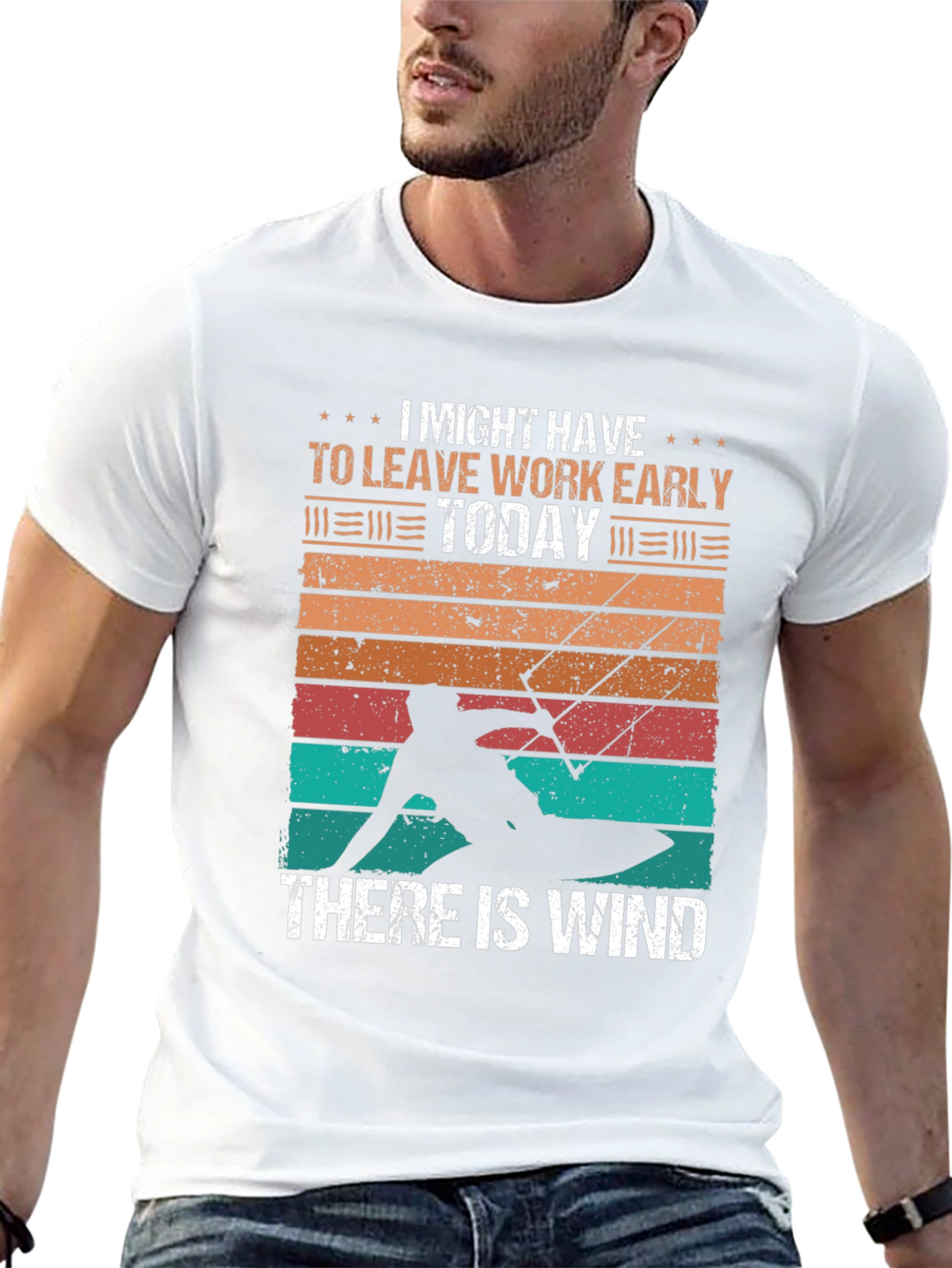 Kitesurfing T-Shirt: Leave Work Early Today