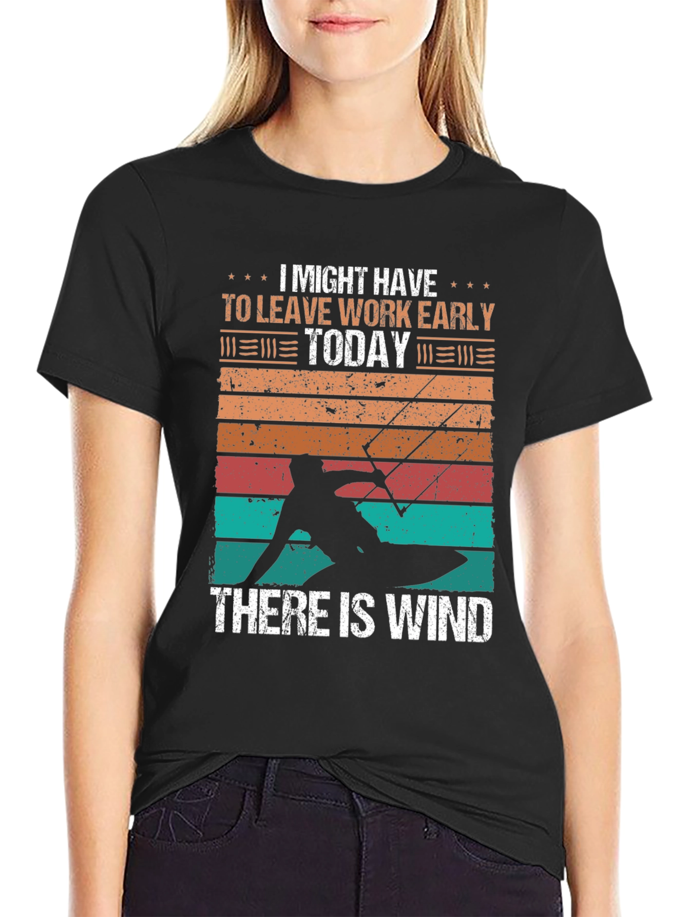 Kitesurfing T-Shirt: Leave Work Early Today