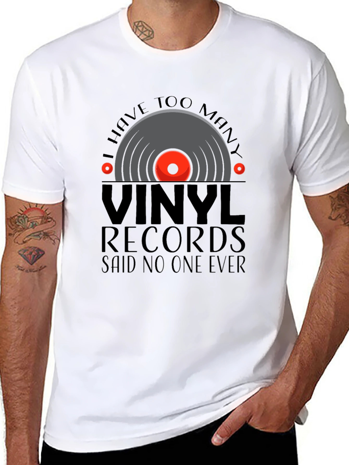 Vinyl Records T-Shirt - Musician DJ Gift