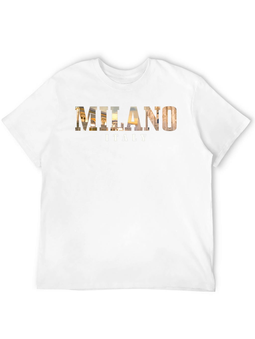 Milan Italy Graphic Tee - Black Cotton T-Shirt