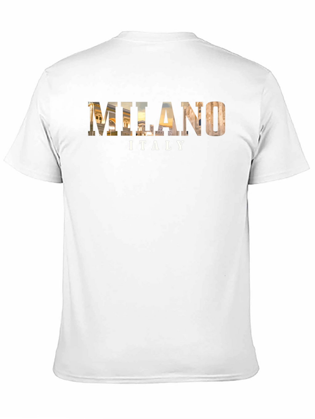 Milan Italy Graphic Tee - Black Cotton T-Shirt