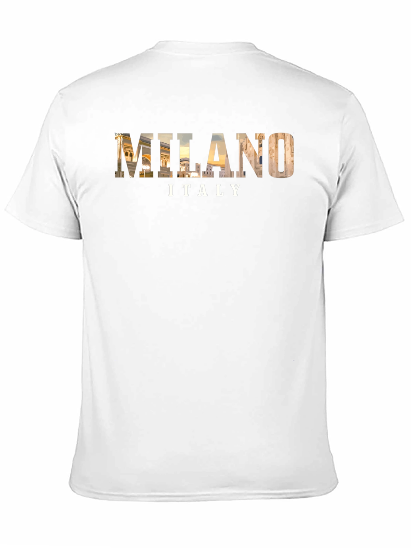 Milan Italy Graphic Tee - Black Cotton T-Shirt