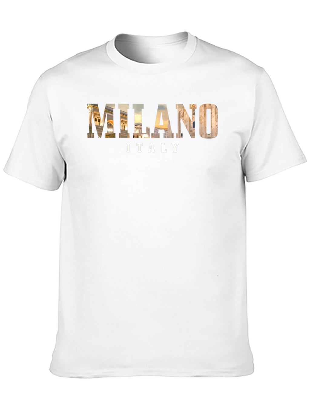 Milan Italy Graphic Tee - Black Cotton T-Shirt