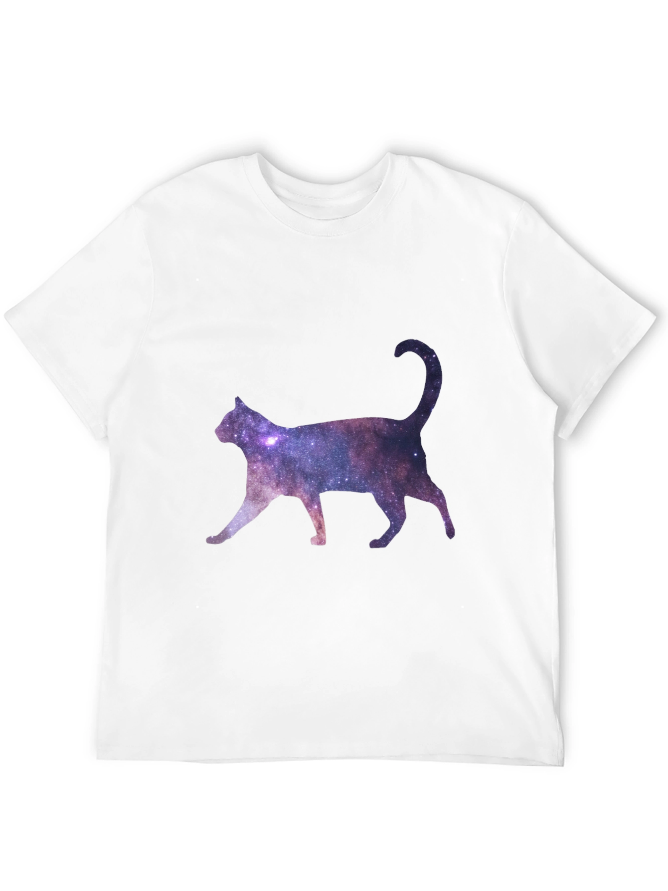 Galaxy Cat Black T-Shirt
