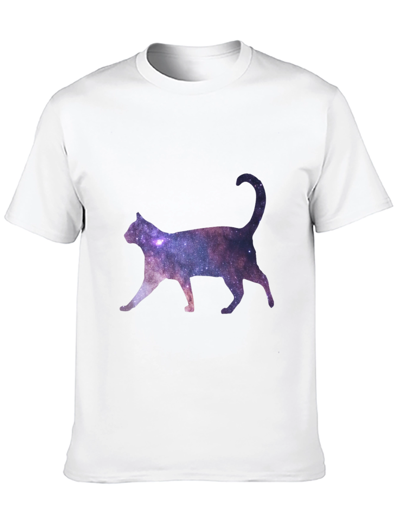 Galaxy Cat Black T-Shirt
