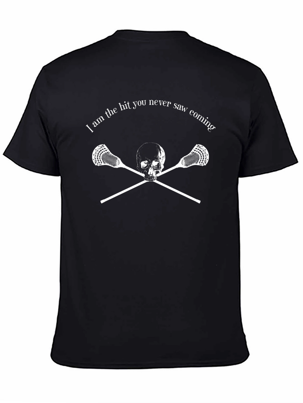 Skull & Lacrosse Sticks Graphic Tee