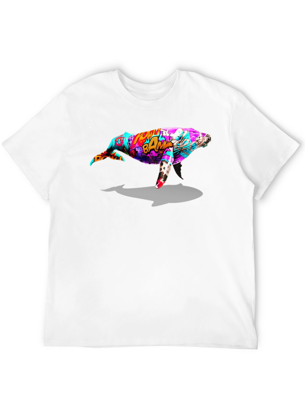 Whale Graphic Black T-Shirt