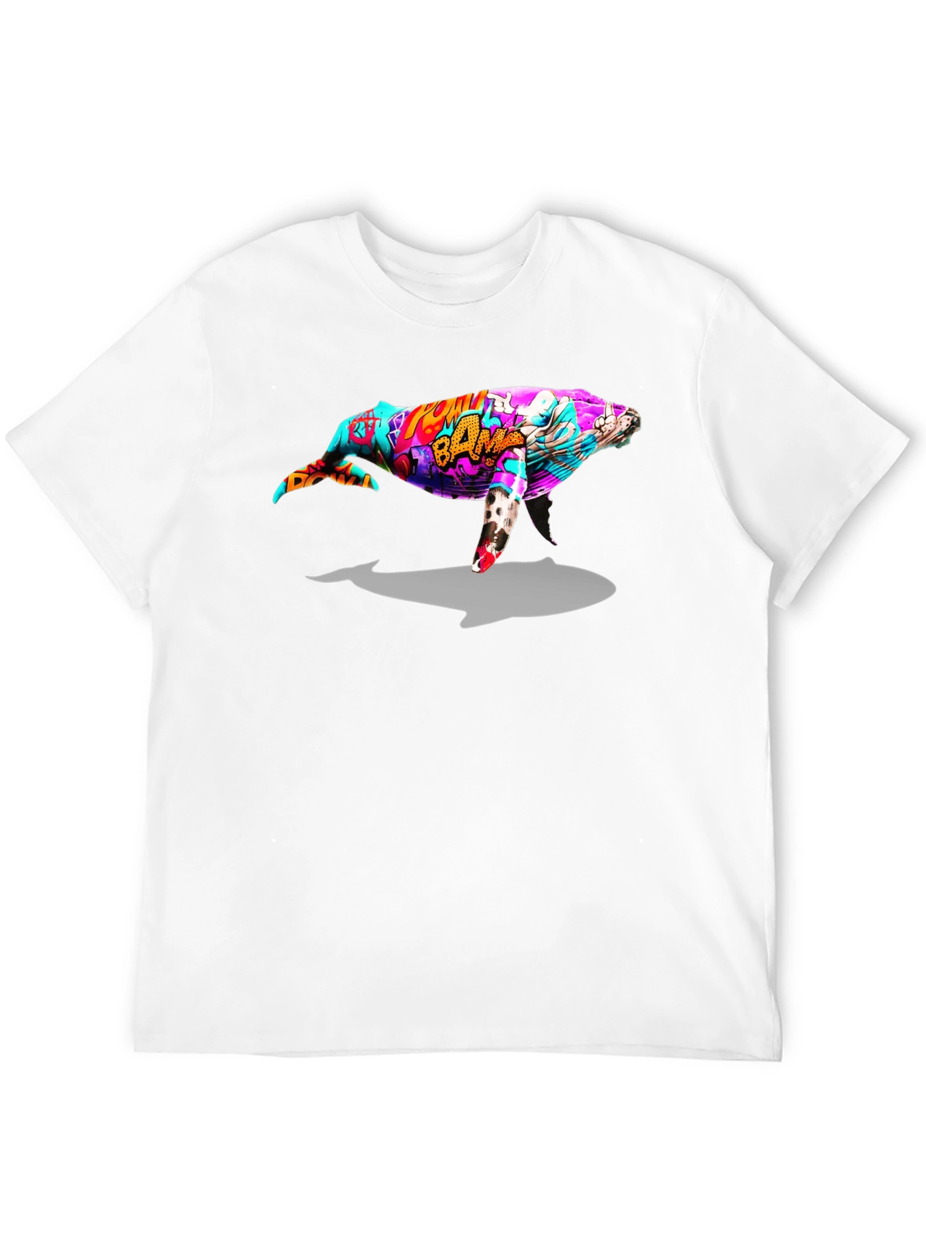 Whale Graphic Black T-Shirt