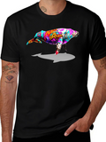 Whale Graphic Black T-Shirt