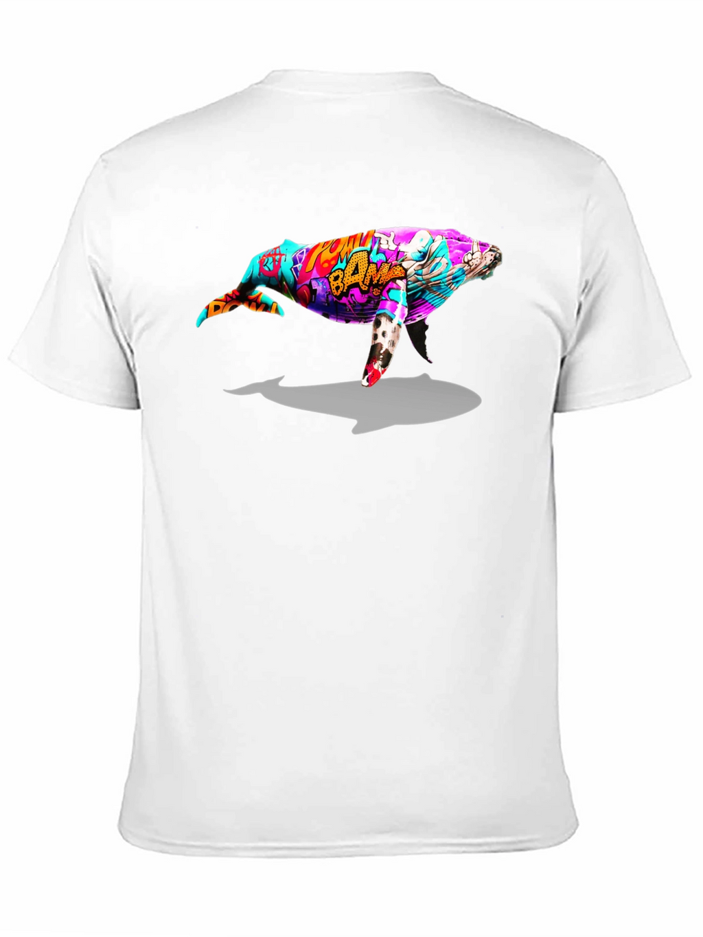 Whale Graphic Black T-Shirt