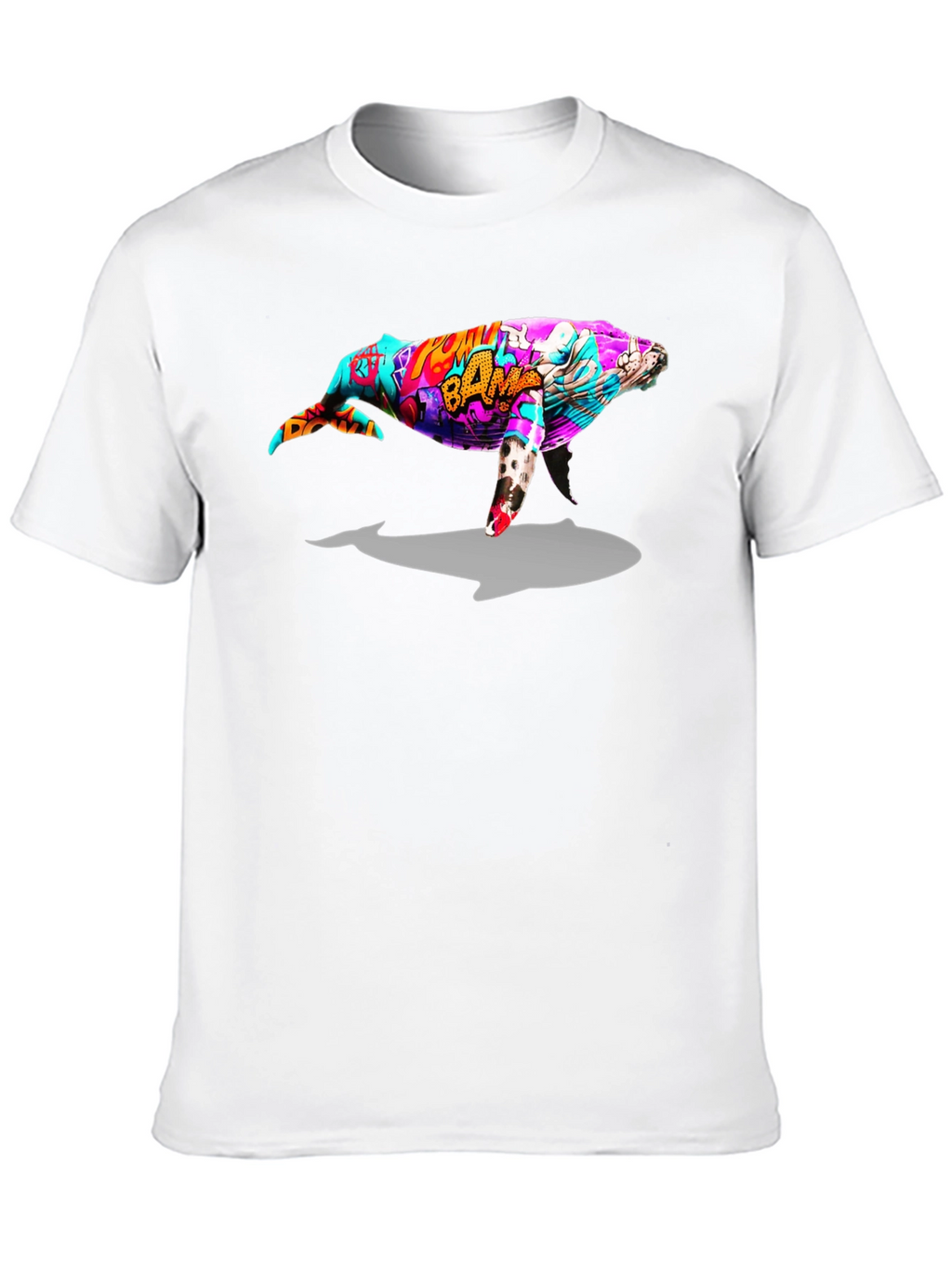 Whale Graphic Black T-Shirt