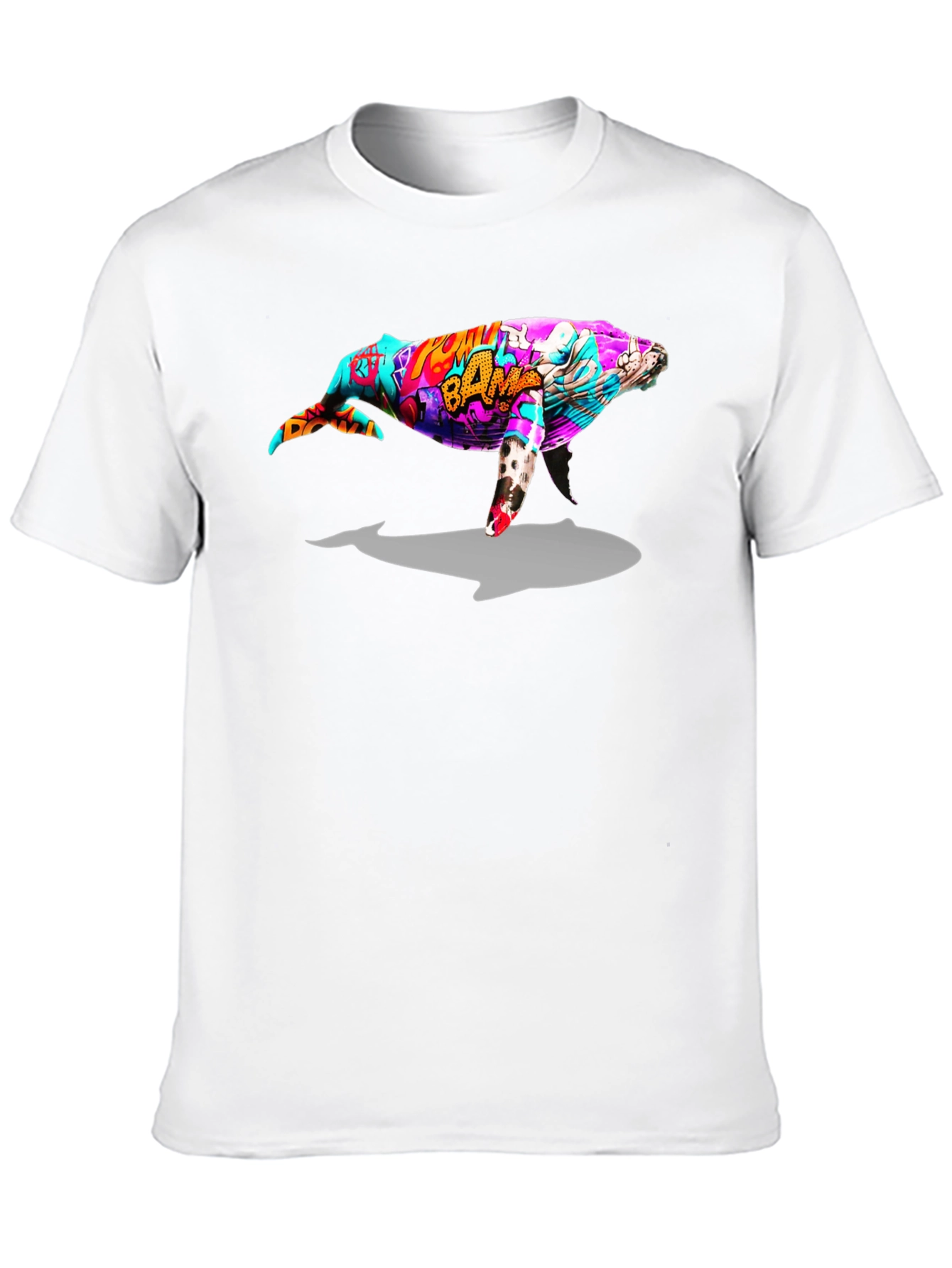 Whale Graphic Black T-Shirt