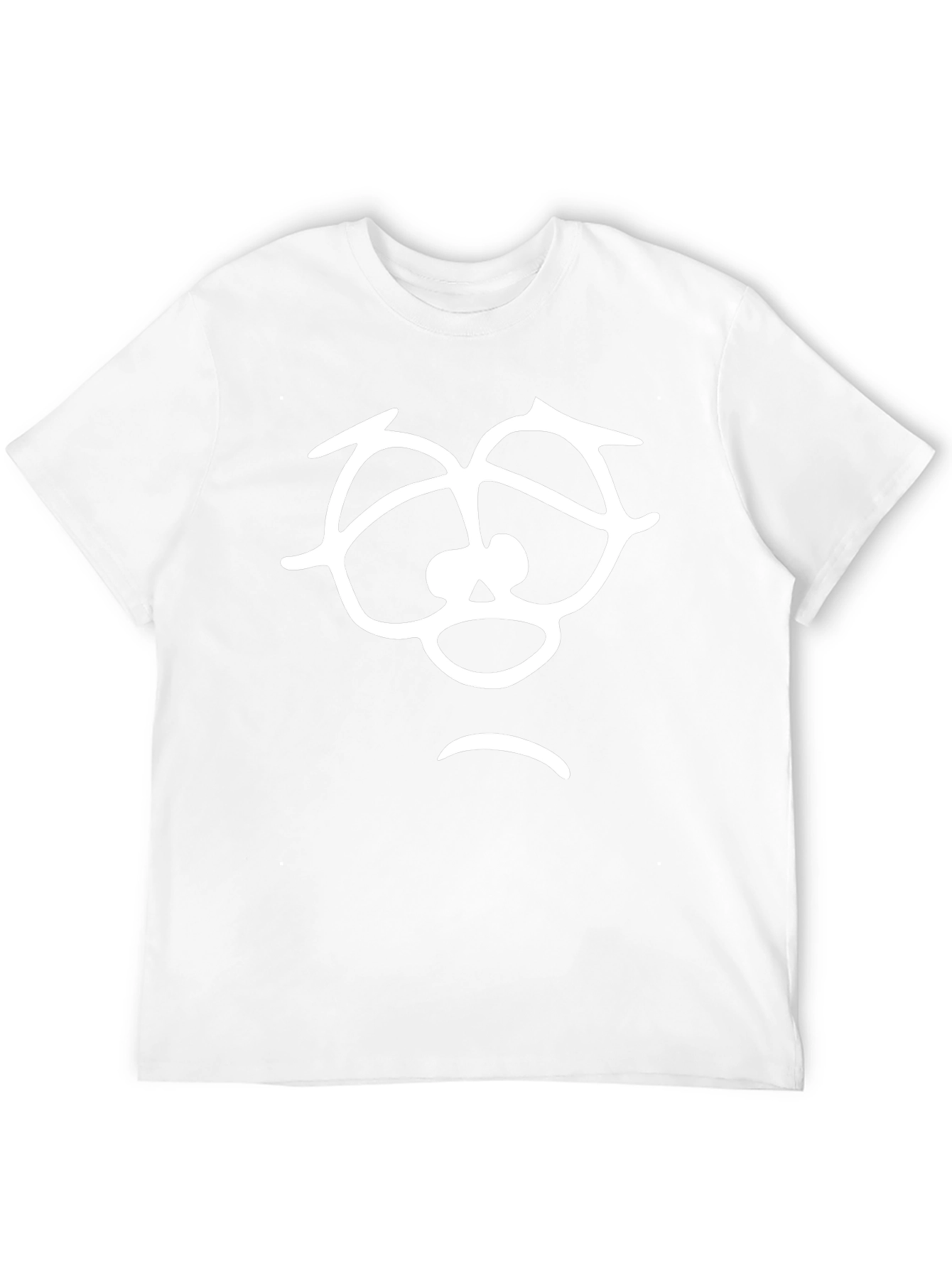 Sad Face Graphic T-Shirt - Unisex Black Tee