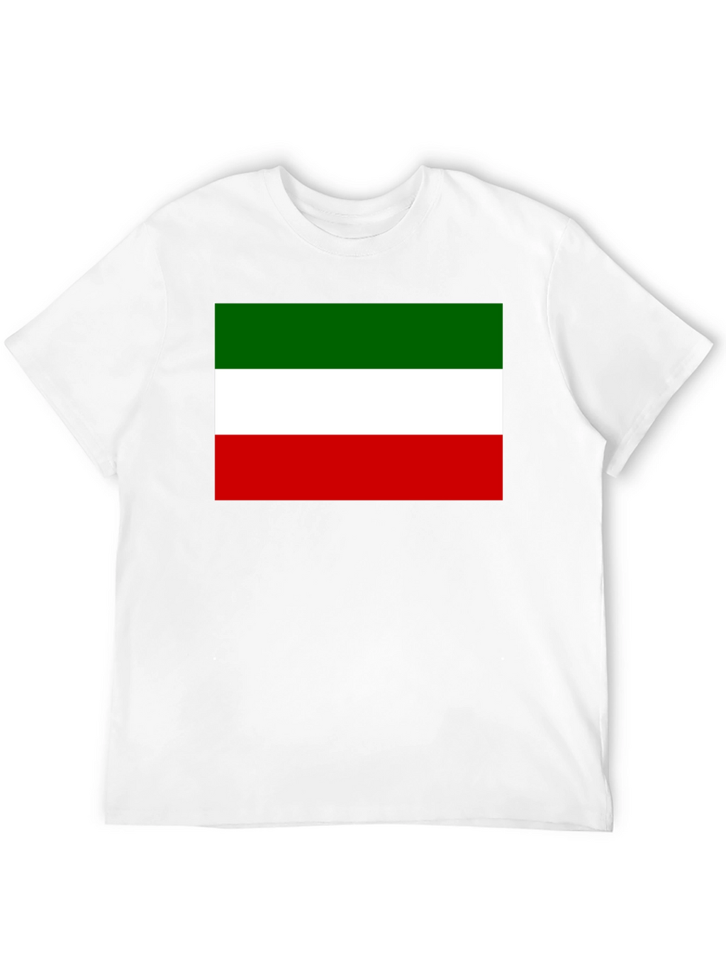 Italy Flag Graphic Print Black T-Shirt