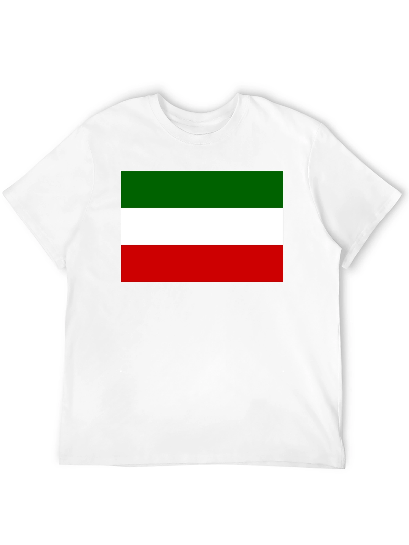 Italy Flag Graphic Print Black T-Shirt