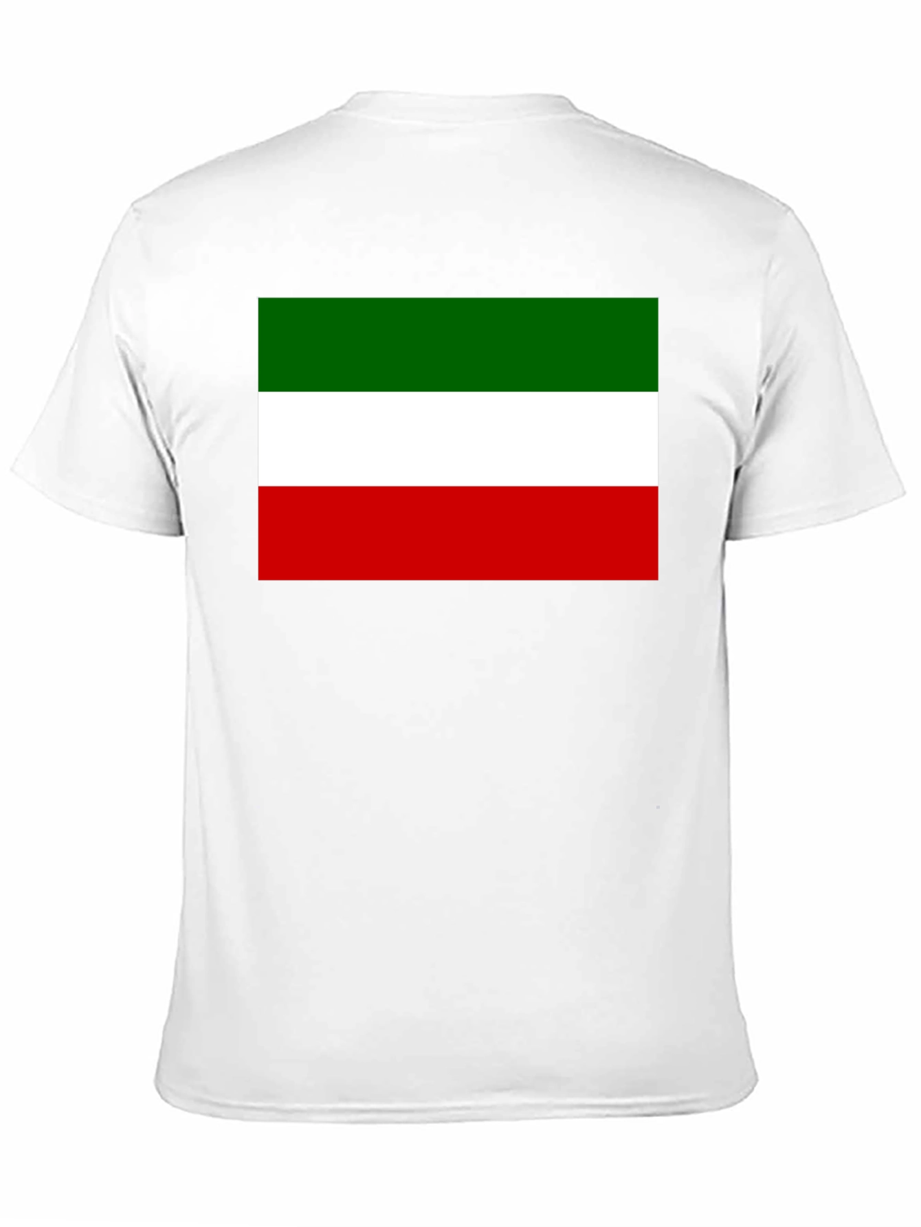 Italy Flag Graphic Print Black T-Shirt
