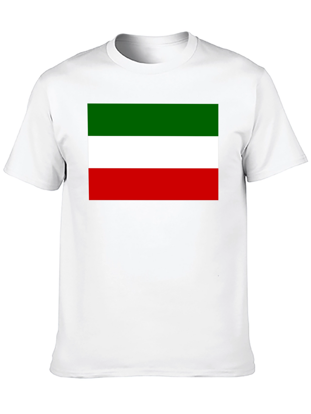 Italy Flag Graphic Print Black T-Shirt