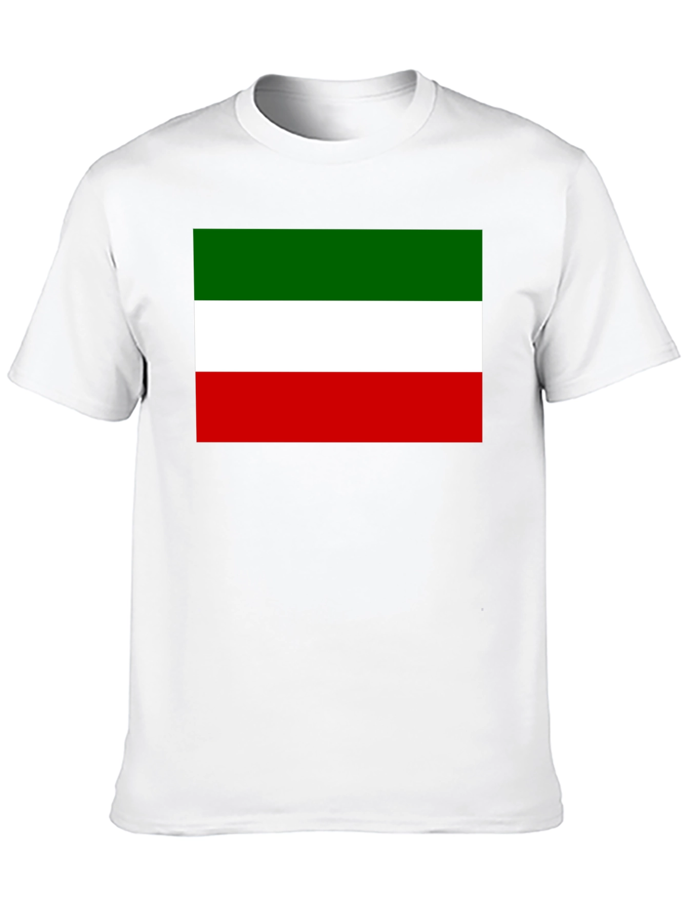 Italy Flag Graphic Print Black T-Shirt