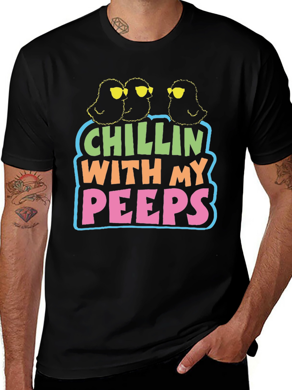 Chillin With My Peeps Graphic T-Shirt