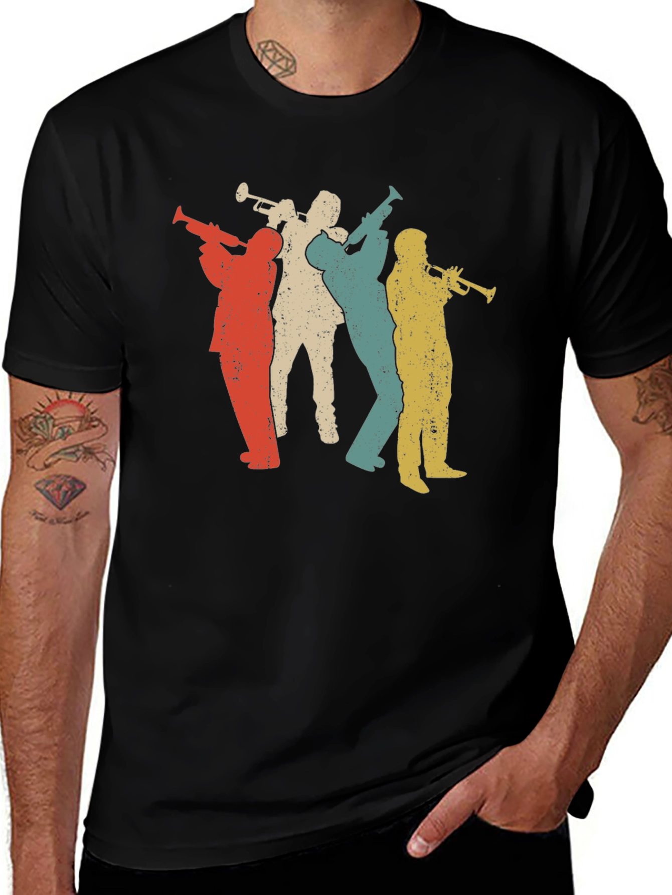 Vintage Jazz Band T-Shirt - Retro Music Tee